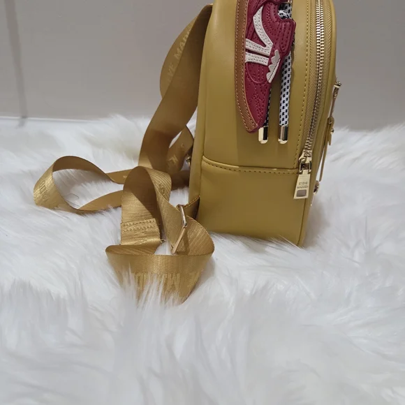 Steve Madden Yellow Backpack With Bag Charms NWT - Picture 3 of 6
